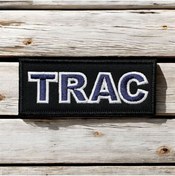 Resim Ex Patch Siyah Zemin Trac Yazılı Telsizci Arması Peçi 10 X 4 Cm 