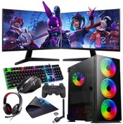 Resim INTEL I5 13400F 16GB 240SSD 1TB HDD 8GB RTX3050 Çift 24" Mon. (Gaming SET) Rogame