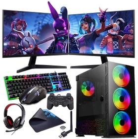 Resim INTEL I5 13400F 16GB 240SSD 1TB HDD 8GB RTX3050 Çift 24" Mon. (Gaming SET) Rogame