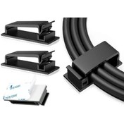 Resim Skygo Yapışkanlı Kablo Düzenleyici Klips 4lü Set 