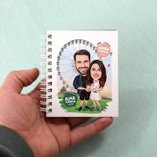 Resim Luna Park Çiftleri Karikatürlü Defter 