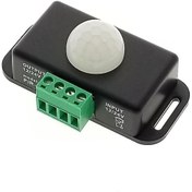 Resim 12-24V 8A Hareket Pır Sensörü - Otomatik Lamba Sensörü 