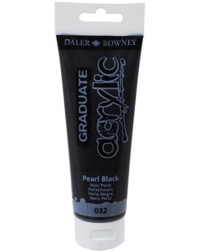 Resim Daler Rowney 032 Akrilik Boya 120 Ml- Pearlescent Black 