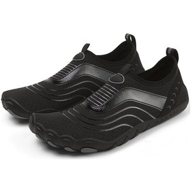 Resim Lıcorıce Yaz Kaymaz Sahil Oyun Plaj Ayakkabıları Kapalı Fitness Ayakkabıları Siyah 