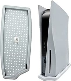 Resim CKXIN PS5 Playstation 5 Konsol için Entegre Soğutma Havalandırma Delikleri ve Kaymaz Ayaklar ile Dikey Stant - Disk Sürümü (Beyaz) 
