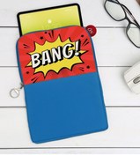 Resim Bk Gift Gift Pop Art Tasarımlı Taşınabilir Koruyucu Tablet Kılıfı & Organizer Çanta - Mavi-13 