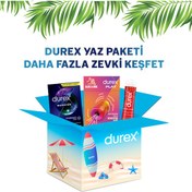 Resim Durex Yaz Paketi Maraton Geciktiricili Prezervatif 20'li + Manuel Mastürbatör Esnek + Çilekli Jel 50 ML 