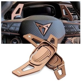 Resim Cupra Formentor F1 Kulakçık Bronz Vites Pedalı Shifter Metal Kahverengi 