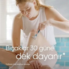 Resim Tech Butiq Venus Smooth Kadın Tıraş Makinesi ve 3 Adet Yedek Tıraş Bıçağı 2li Paket 