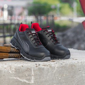 Resim Puma Safety Condor Low Siyah Çelik Burunlu Nubuk Deri İş Ayakkabısı S3 SRC ESD 47 Numara 