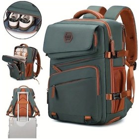 Resim Sandwich Yeşil Tekerlekli Motion003 Seyahat Sırt Çantası 15.6 Laptop Okul Bölmeli Kadın Erkek Diğer 