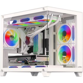 Resim James Donkey Stark S700 3xargb Temperli Cam Matx Beyaz Gaming (Oyuncu) Kasa 