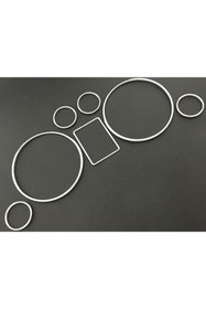 Resim NOS Audi Gösterge Halkası, Audi Gösterge Çerçevesi, A4 A3 B5 A6 C5 Kadran Krom Halkası 