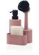 Resim The Mia Round Sıvı Sabunluk Seti Pembe 