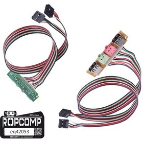 Resim Pc Ön Panel 9 Pin Usb2 + 3.5mm Port Kulaklık + Mikrofon Kablosu 