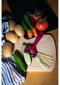 Resim Solingen Simli Mor Sapan Soyacak Paslanmaz Alman Çeliği, Ergonomik Sap, Yüksek Keskinlik-202 Mor 