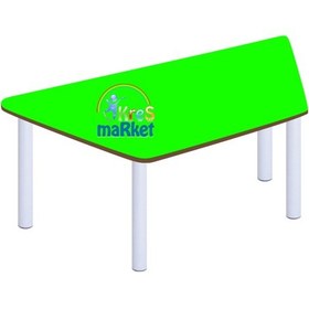 Resim Trapez Masa 60 x 120 CM Çok Renkli 