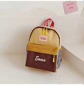 Resim Turcoshop11 Haki Kişiselleştirilebilir İsimli İşlemeli Büyük Kapasiteli Okul Sırt Çantası Ayarlanabilir Askılar Makinede Yıkanabilir Haki 