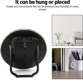 Resim Gaman Analog Sıcaklık ve Nem Ölçer - Duvar Tipi, Masa Üstü Termometre Higrometre Iç/dış Mekan Isı & Nem 