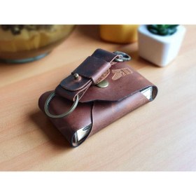 Resim sumerianwallet Sigara Kılıfı Hakiki Deri Oval Tarçın Anahtarlık Hediye 
