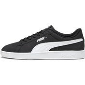 Resim Puma Smash 3.0 Buck Siyah Erkek Sneaker 000000000101909332 Beyaz - Siyah 