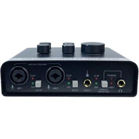 Resim Ses Arabirimi, 2'den 2'si Çıkış, Xlr 1/4in Mic Preampifier, Profesyonel, Gerçek Zamanlı İzleme, Pc Kaydı İçin Usb Kartı, Podcasting, Akış 