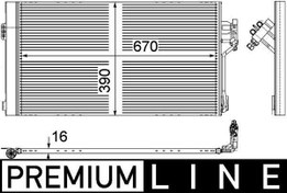 Resim BEHR AC761000P | Klima Radyatörü 639 Viano (Ac761000p) 