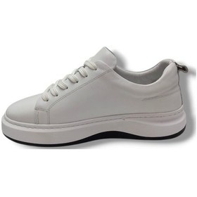 Resim Wonder W60-25 Hakiki Deri Anatomik Casual Erkek Ayakkabı Beyaz 