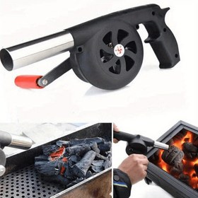 Resim Dış Mekan El İşletimli Üfleyici, Manuel Barbekü, Kamp, Ateş Yapma Aracı, BBQ, Taşınabilir Saç Kurutma Makinesi, Ocak Aksesuarları 