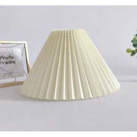 Resim Modern Tasarım Umbrella Şapka Avize Aplik Abajur Şapkası Avize Başlığı Krem Renk Küçük Boy Bej 