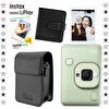 Resim Fujifilm Instax mini LiPlay Hybrid Matcha Green Fotoğraf Makinesi 20'li Film Albüm ve Deri Kılıf Hediye Seti 
