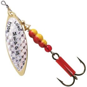 Resim Mepps Longue Rainbo Olta Kaşığı Sarı-Gümüş No:0 