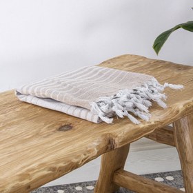 Resim Alagra Pamuklu Peştamal 100x170 cm Bej 