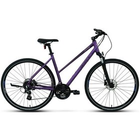 Resim Carraro Sportive 226 Kadın Şehir Bisikleti 24 Vites Hidrolik Disk Full Shimano 45 Cm Kırmızı Mor Kırmızı Mor 