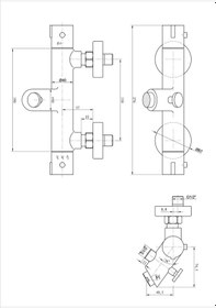 Resim Fause Termostatik Banyo Bataryası Siyah Ktb101-B Mat Siyah 