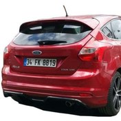 Resim Drs Tuning Ford Focus Uyumlu 3 Hatchback 2012 - 2014 Arka Tampon Eki - Difüzör (PLASTİK) 