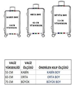 Resim My Saraciye 53 Valiz Kılıfı, Bavul Kılıfı - Kedili Jean 53 