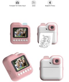 Resim Genel Markalar Dijital Video Kayıt Fotoğraf Çocuk Kamerası Anlık Fotoğraf Makinesi Termal Resim Kağıt Baskılı 