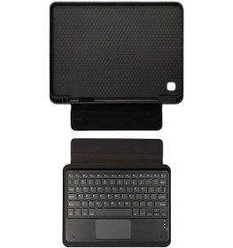 Resim Galaxy Tab A 8.0 2019 Uyumlu Zore Border Keyboard Bluetooh Bağlantılı Standlı Klavyeli Tablet Kılıf 