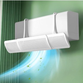 Resim MultiZone Hava Yönlendirici Ayarlanabilir Aparat Hava Perdesi Tak Çıkar Pratik Hava Dağıtıcı Kalkanı 