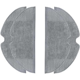 Resim Roborge Dreame D9 robot Süpürge Uyumlu 4'lü Mop Bezi- Yedek Parça Seti 