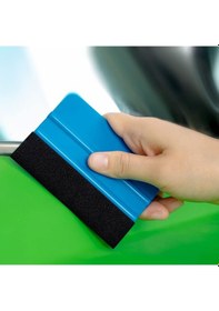 Resim Carub Cam Filmi Çekme Aparatı Ragle Keçeli Oto Cam Filmi Folyo Kaplama Uygulamaları İçin İdeal Alet 