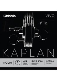 Resim D'Addario Kaplan Vivo Series Violin String A (La) Medium - Kv312 