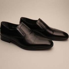 Resim Gondol Erkek Hakiki Deri Klasik Kösele Siyah 41 Ttx.134 