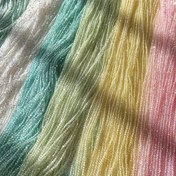 Resim 530-550 adet 3 İpliği 2mm Ultra-Küçük Kesme Yuvarlak Cam Boncuklar Işıltılı Glitter ile - Pastel Renk Karışımı DIY Takı Yapımı, Bilezikler, Kolyeler, Ayakkabı & Bot Süsleri için - El Yapımı Aksesuarlar için Yüksek Kaliteli Boncuklar, Takı Yapımı için Cam Boncuklar, Dekoratif Boncuk İşçiliği, Parıldayan Etkili Boncuklar, Simli Bitişli Boncuklar 
