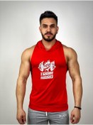 Resim BLACK - Train Hard Kapşonlu Fitness Atleti 