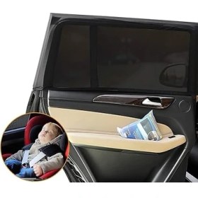 Resim Araç Güneşlik Yan Cam Perdesi Güneş Önleyici Oto Içi Sinekliği 80x50 cm Esnek Yapı 