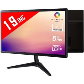 Resim MPIA MP-19 Dahili Hoparlörlü VGA HDMI 19"Ekran 75 HZ 5MS Led Monitör 