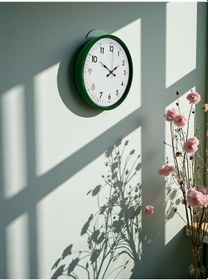Resim Büro Ev Ofis Hediyesi İçin 36cm Yeşil Tip Dekor Duvar Saati Diğer 