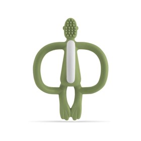 Resim Matchstick Monkey Silikon Diş Kaşıyıcı Yeşil 